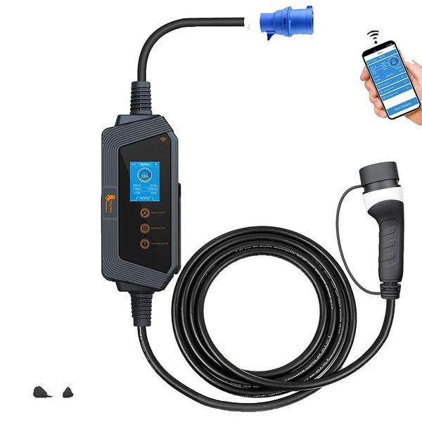 Stazione Di Ricarica Per Veicoli Elettrici, 7KW/11KW/22KW, Grado Di Protezione IP66, Controllo Intelligente Wi-Fi, App 7KW-image