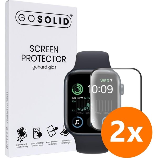 Solidale! Pellicola Protettiva Per Apple Watch Se 2022 (44 Mm) In Vetro Temperato - Duopack-image