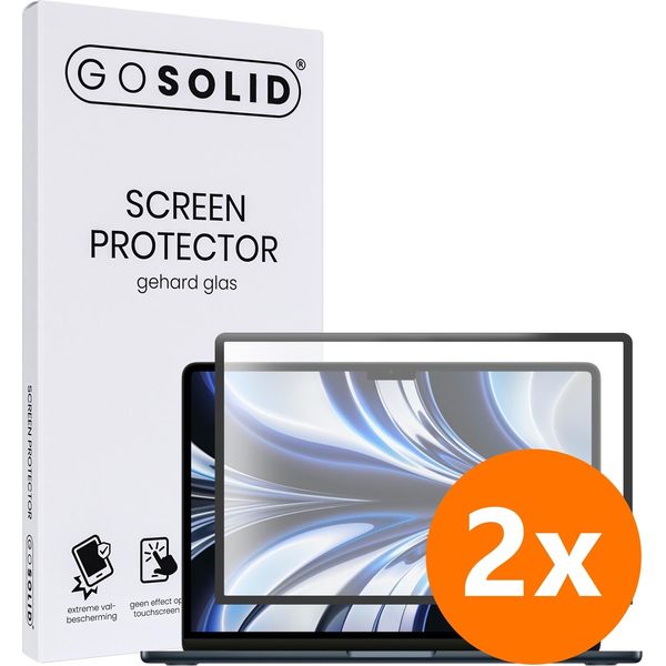 Solidale! Pellicola Protettiva Per Macbook Air M2 13,6 Pollici In Vetro Temperato - Duopack-image