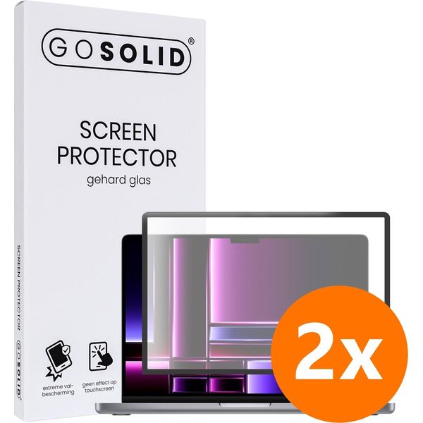 Solidale! Pellicola Protettiva Per Macbook Pro (2021) 14,2 Pollici M1 Max In Vetro Temperato - Duopack-image