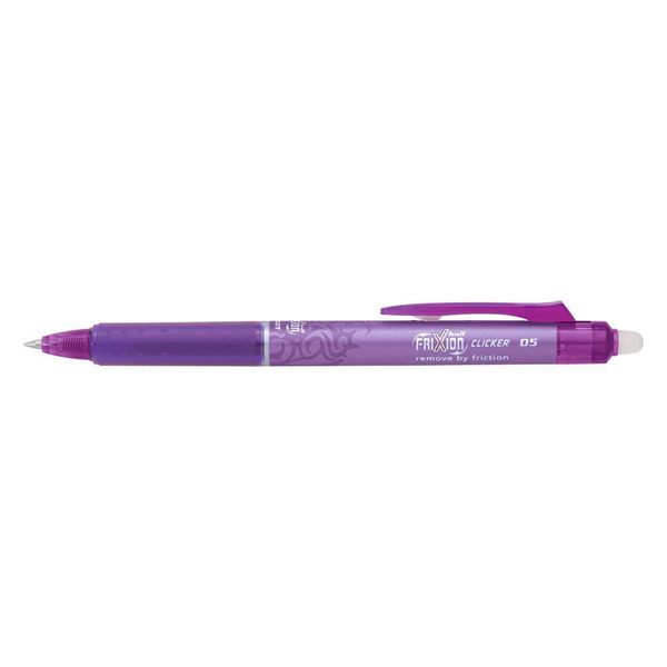Pilot BLRT-FR5-V Rollerball Frixion Clicker - 0,3 Mm, Viola, Cancellabile-image
