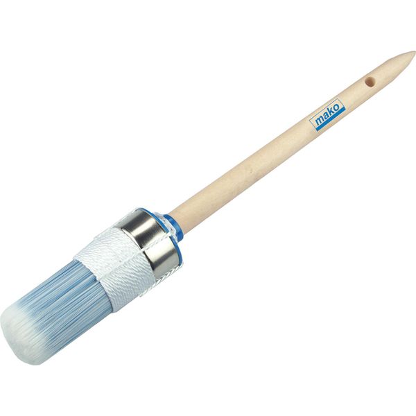 Mako Pennello Ad Anello Per Vernici, Manico In Legno Naturale Misura 2, 20 Mm-image