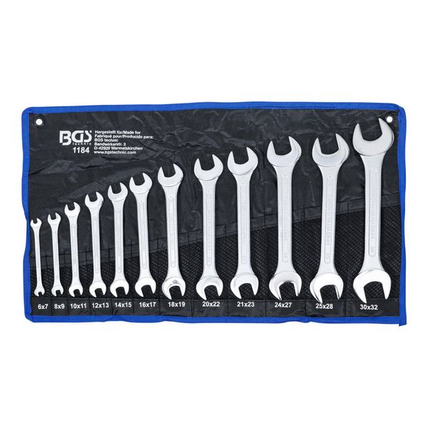 Bgs Doppel-MaulschlüSsel-Satz Sw 6X7 - 30X32 Mm 12-Tlg. ; Bgs Technic (1184)-image