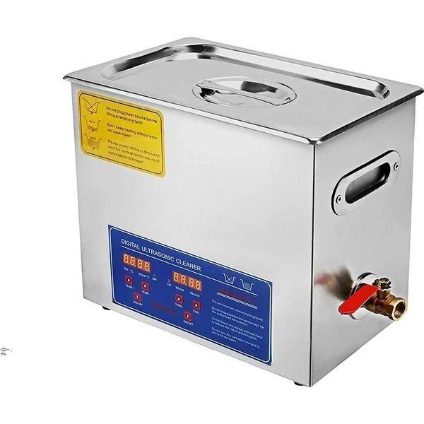 Pulitore A Ultrasuoni, Capacità 6L, Acciaio Inox, Frequenza 40Khz,6L-image