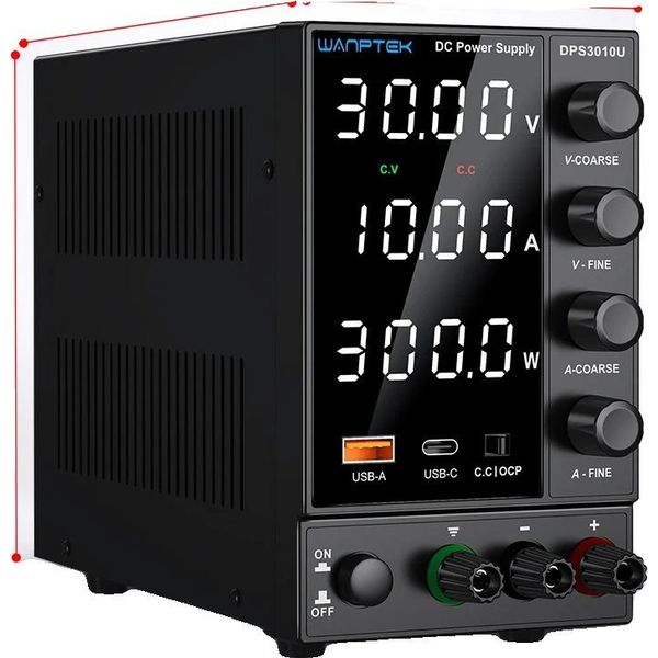 Alimentatore Da Laboratorio, Uscita 30V 10A, Tensione E Corrente Regolabili, DPS3010U 30V 10A-image