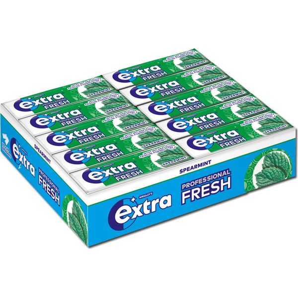 Wrigleys Extra Professional Menta Senza Zucchero 10 Pastiglie 14G Confezione Da 30 Pezzi-image