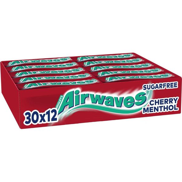 Espositore Da Banco Per Gomme Da Masticare Senza Zucchero Airwaves Cherry Menthol 30X12S-image