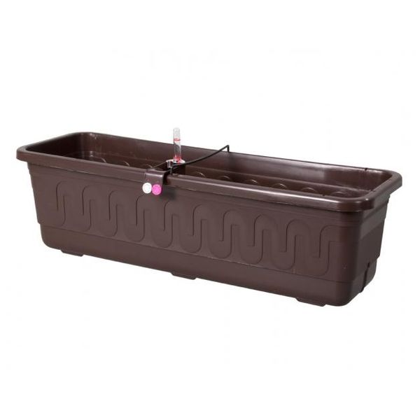Nohel Garden Chest Fantazie Smart Autoinnaffiante In Plastica Colore: Marrone, Larghezza: 100 Cm-image