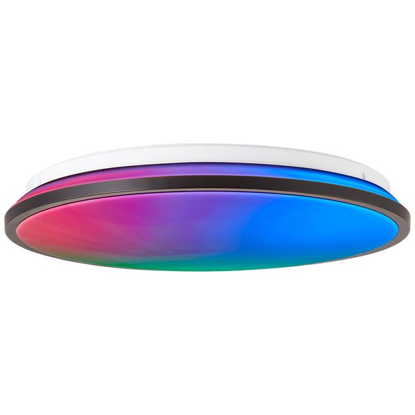 Brilliant Heida Led Deckenleuchte 39Cm Schwarz, Metall/Kunststoff, 1X 24 W Led Integriert, (Lichtstrom: 2500Lm, Lichtfarbe: 3000-6500K)-image