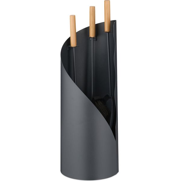 Set Camino Relaxdays 4 Pezzi Con Supporto-image