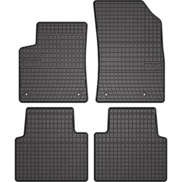 2017-2025 Opel Crossland Tappetini In Gomma Nera 4 Pz-image