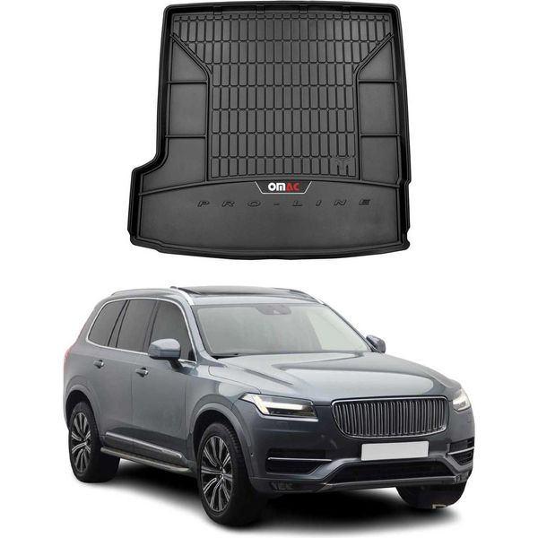 Omac Rivestimento Del Bagagliaio In Gomma Per Volvo XC90 2014-2025 Rivestimento Del Bagagliaio In Tpe Nero-image