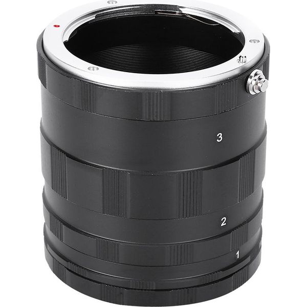 Professionale In Metallo Nero Macro Fotografia Tubo Adattatore Di Estensione Anello Obiettivo Ravvicinato Per Sony E Mount Fotocamera Mirrorless-image