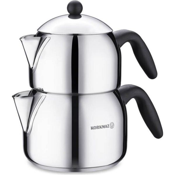 Korkmaz Orbit Maxi Teiera Teiera A Induzione In Acciaio Inox Caydanlik A038-image
