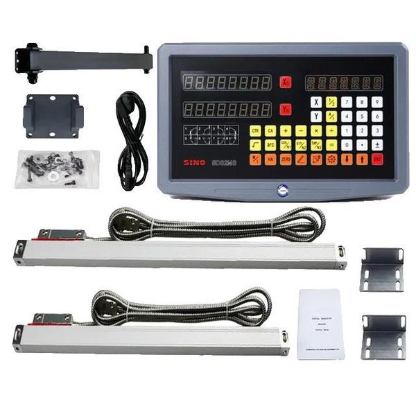 Display Digitale, Impostazione A 2 Assi, Risoluzione A Passi Lineari Di 5 Micrometri, SDS2MS Dro Set-image