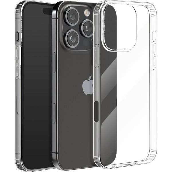 Avizar, Apple Iphone 16 Pro Max, Custodia In Silicone Sottile 1,5 Mm Con Fotocamera Protetta, Trasparente-image