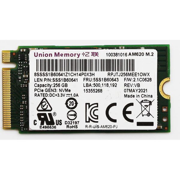 Lenovo Hynix BC711 256 Gb HFM256GD3HX015N M.2 Pcie 2242 Gen3* (5SS0Z46573)-image