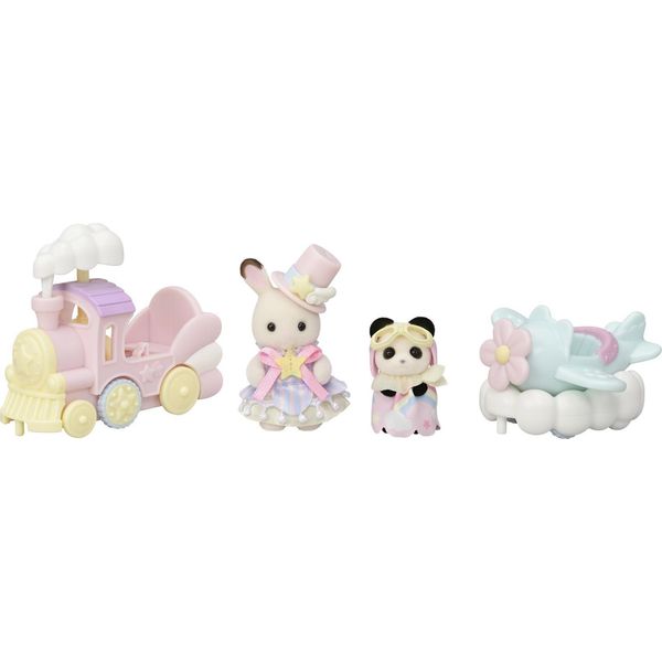 Figure Di Aerei, Treni E Bambini Nel Parco A Tema-image