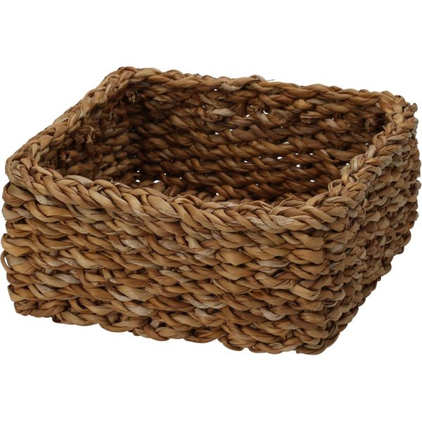 Cestino Quadrato In Seagrass Piccolo (18X18X8 Cm, Naturale)-image