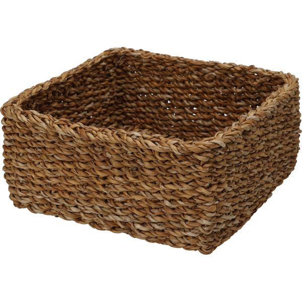 Cestino Quadrato In Seagrass Grande (26X26X12 Cm, Naturale)-image