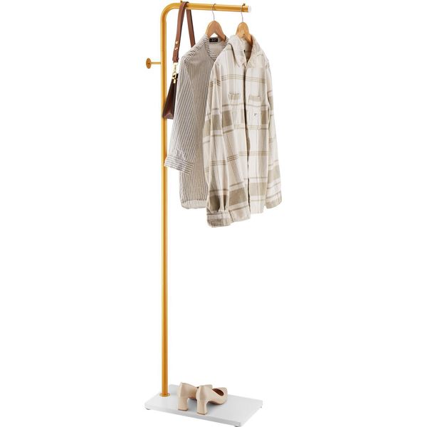 Appendiabiti Vevor, 450 X 250 X 1700 Mm, Appendiabiti Con Base In Pietra Di Quarzo E 3 Ganci Rotondi, Appendiabiti Per Ingresso, Soggiorno, Appendiabiti Per Cappotti, Cappelli, Borse-image