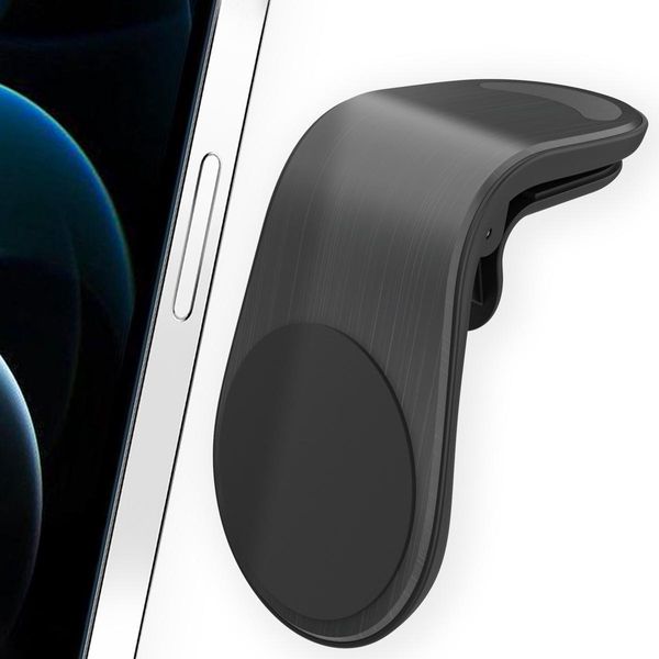 Accezz Supporto Per Cellulare Per Auto - Universale - Griglia Di Ventilazione - Magnetico - Nero-image