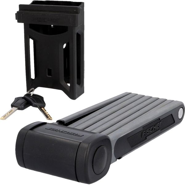 Fischer 50643 Fischer Lucchetto Pieghevole Per Bicicletta Protec FKS110, Lunghezza: 1.100 Mm-image