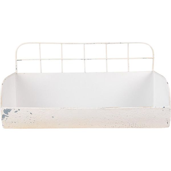 Clayre & Eef Mensola A Muro 38X14X20 Cm Ferro Beige-image