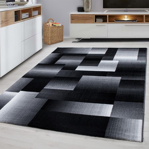 Tappeto Miami A Pelo Corto Rettangolare 160X230Cm Nero 6560-image