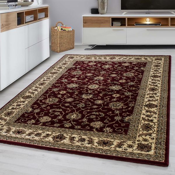 Tappeto Marrakesh A Pelo Corto Rettangolare 160X230Cm Rosso 0210-image