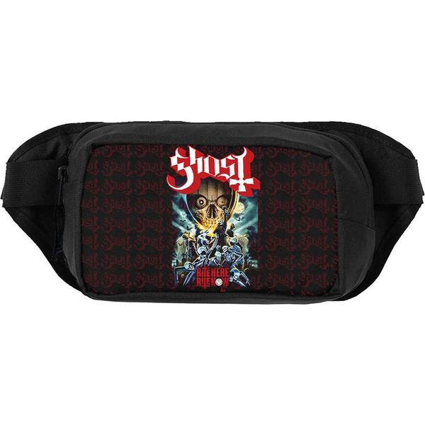 Ghost - Borsa A Tracolla "Rite Here Rite Now"" RO14400 (Taglia Unica) (Nero/Rosso)"-image
