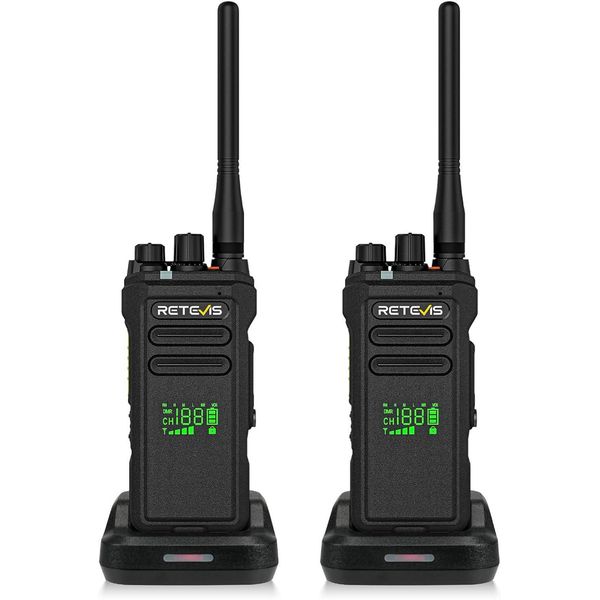 Retevis NR30D Dmr Walkie Talkie Digitale, Radio A Lungo Raggio, Cancellazione Del Rumore Ai, IP67, Alte Prestazioni, 2800 Mah, Per Squadre Di Sicurezza-image