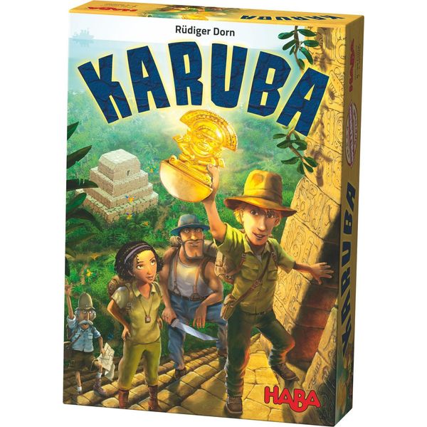 Haba 300932 - Karuba, Gioco Di Strategia E Da Tavolo Per Tutta La Famiglia, Un'avvincente Avventura Di Posa Per 2-4 Cacciatori Di Tesori Dagli 8 Anni In Su-image