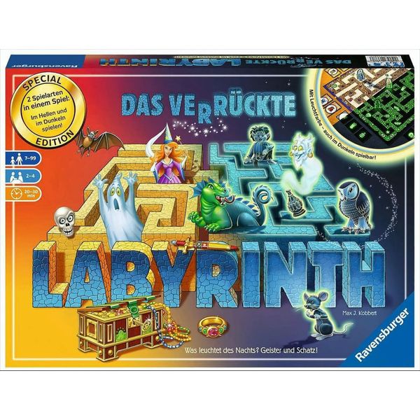 Gioco Per Famiglie Ravensburger Cerca E Scorri Labirinto Bagliore Nel Buio 26687-image