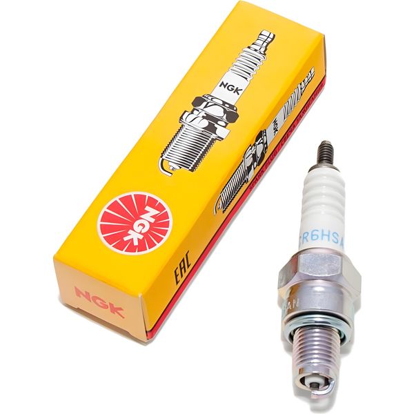 Candela Ngk CR6HSA Con Soppressione Delle Interferenze, Filettatura Corta 12,7 Mm Ø 10,0 Mm, 2983-image