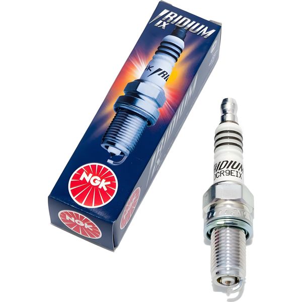 Set Di Candele Ngk 4X DCR9EIX Candela All'iridio Con Soppressione Delle Interferenze, Filettatura Lunga 19,0 Mm Ø 12,0 Mm Esagono 16,0 Mm, Distanza Tra Gli Elettrodi 0,75 Mm, Potere Calorifico 9, 6650-image