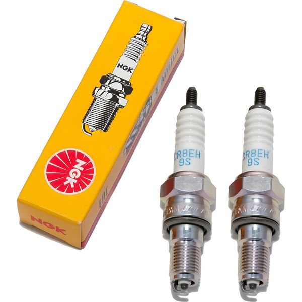 Set Di Candele Ngk 2X CR8EH-9S Candela Con Soppressione Delle Interferenze, Filettatura Lunga 19,0 Mm Ø 10,0 Mm Esagono 16,0 Mm, Distanza Tra Gli Elettrodi 0,90 Mm, Potere Calorifico 8, 7750-image