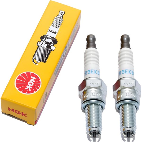 Set Di Candele Ngk 2X CR9EKB Candela Con Soppressione Delle Interferenze, Filettatura Lunga 19,0 Mm Ø 10,0 Mm Esagono 16,0 Mm, Distanza Elettrodi A 2 Masse 0,75 Mm, Potere Calorifico 9, Dado Di Collegamento Sae Fisso, 2305-image