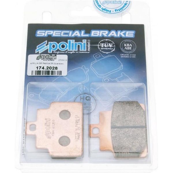 Pastiglie Freno Polini Sinter Per Aprilia Scarabeo 100-image