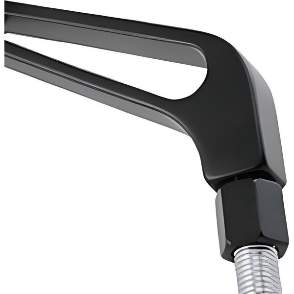 Specchio STR8 Stile Cnc, Filettatura M10, Destro, Nero Opaco-image