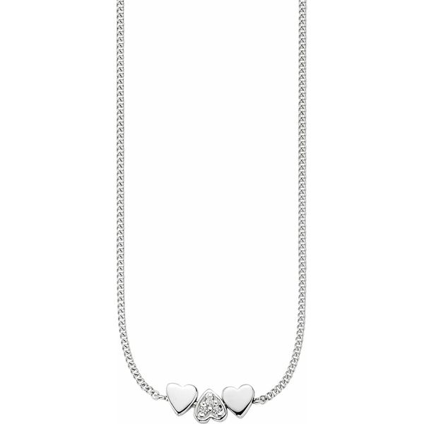 Cai Collana In Argento Sterling 925/- 39+3 Cm Zirconi Bianchi 360256077-42-image