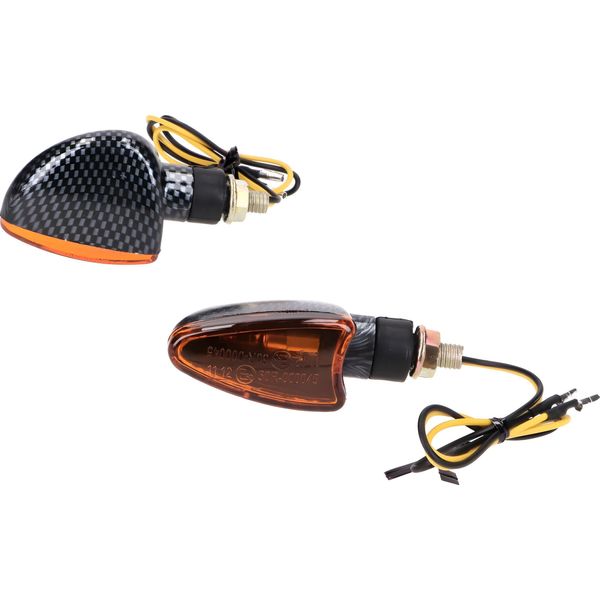 Set Di Indicatori M8 Carbon-Look Edge Arancione, Corto Per Beta Rr-image