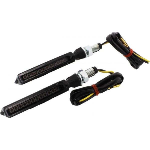 Indicatore Di Direzione Jmp Flat 2 In Vetro Fumé Nero Con Luce Di Marcia-image