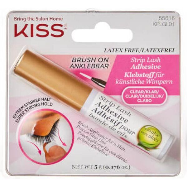 Kiss My Face - Striscia Adesiva Per Ciglia Trasparente - Colla Per Ciglia Trasparente 5,0G-image