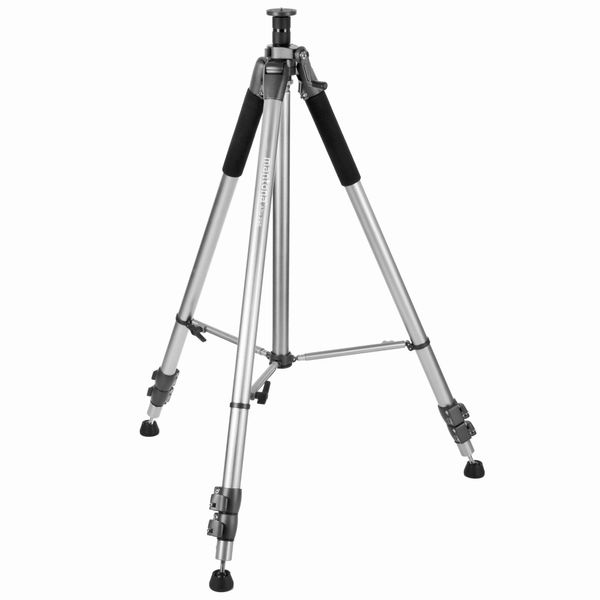 Treppiede Mantona Alto Con Colonna A Manovella Estensibile Fino A 295 Cm, Treppiede In Alluminio Con Capacità Di Carico Fino A 6 Kg, Treppiede Fotografico Con Divaricatore Centrale Per La Stabilità, Treppiede Per Fotocamera Per Gli Spostamenti-image