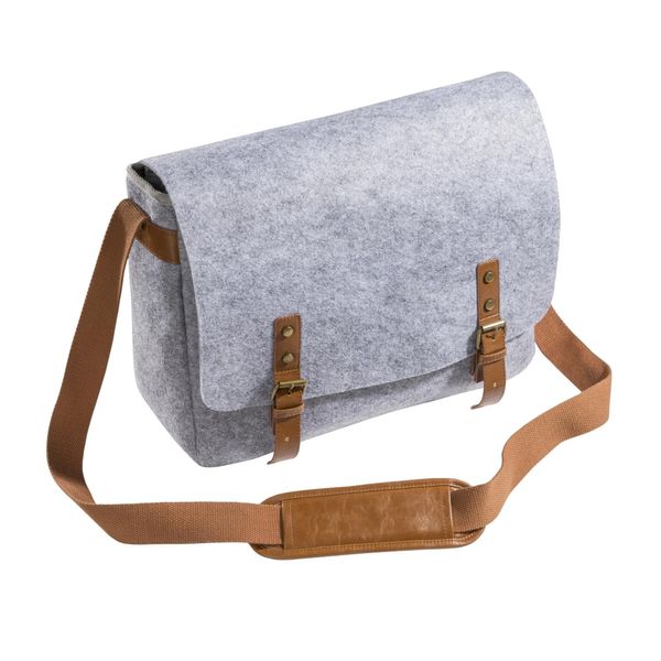 Mantona Messenger Borsa In Feltro Per Fotocamera Dslr Con Copertura Antipioggia-image