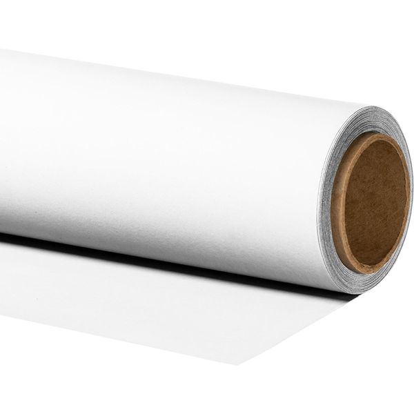 Walimex Pro Background Cardboard 1,35 X 10 M Bianco, Robusto Sfondo Fotografico In Cartone, Tela Fotografica Come Fondale Per Lo Studio Fotografico, Non Riflettente, Resistente, Ideale Per La Fotografia Di Prodotti-image