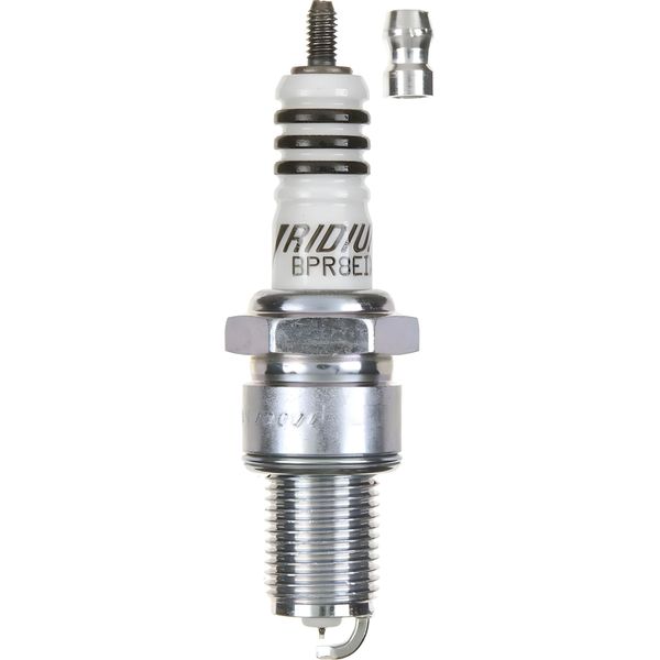 Set Di Candele Ngk 10X BPR8EIX Candela All'iridio Con Soppressione Delle Interferenze, Filettatura Lunga 19,0 Mm Ø 14,0 Mm Esagono 20,8 Mm, Distanza Tra Gli Elettrodi 0,75 Mm, Potere Calorifico 8, 6684-image