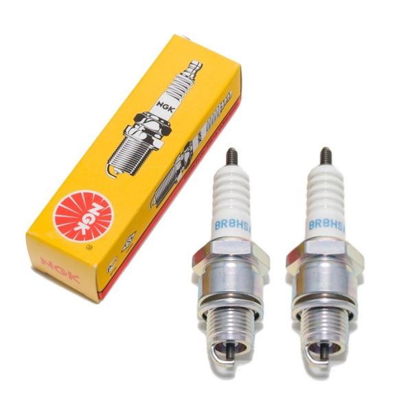 Set Di Candele Ngk 2X BR8HSA Candela Con Soppressione Delle Interferenze, Filettatura Corta 12,7 Mm Ø 14,0 Mm Esagono 20,8 Mm, Distanza Tra Gli Elettrodi 0,75 Mm, Potere Calorifico 8, 5539-image