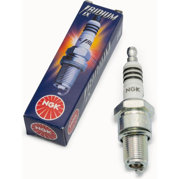 Set Di Candele Ngk 2X BR10EIX Candela All'iridio Con Soppressione Delle Interferenze, Filettatura Lunga 19,0 Mm Ø 14,0 Mm Esagono 20,8 Mm, Distanza Tra Gli Elettrodi 0,75 Mm, Potere Calorifico 10, 6801-image